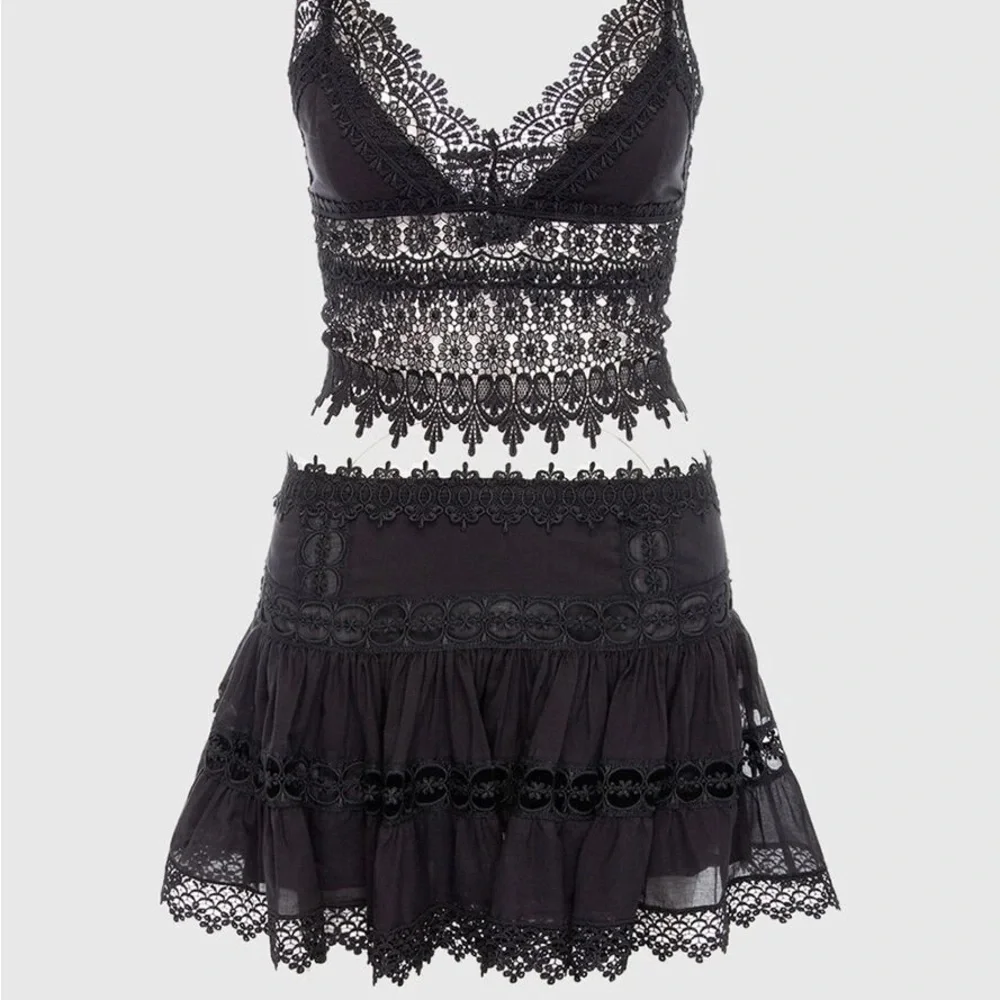 Authentic Charo Ruiz Ibiza Greta Black Mini Skirt